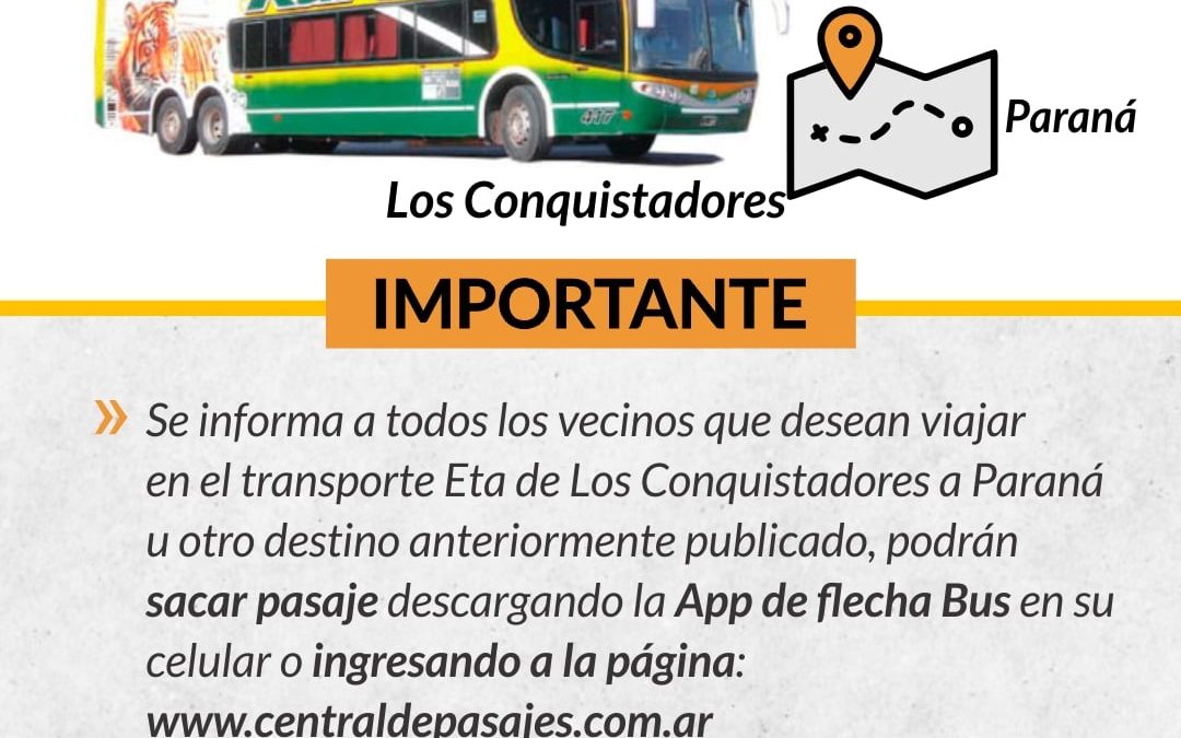 TRANSPORTE: LOS CONQUISTADORES / PARANÁ
