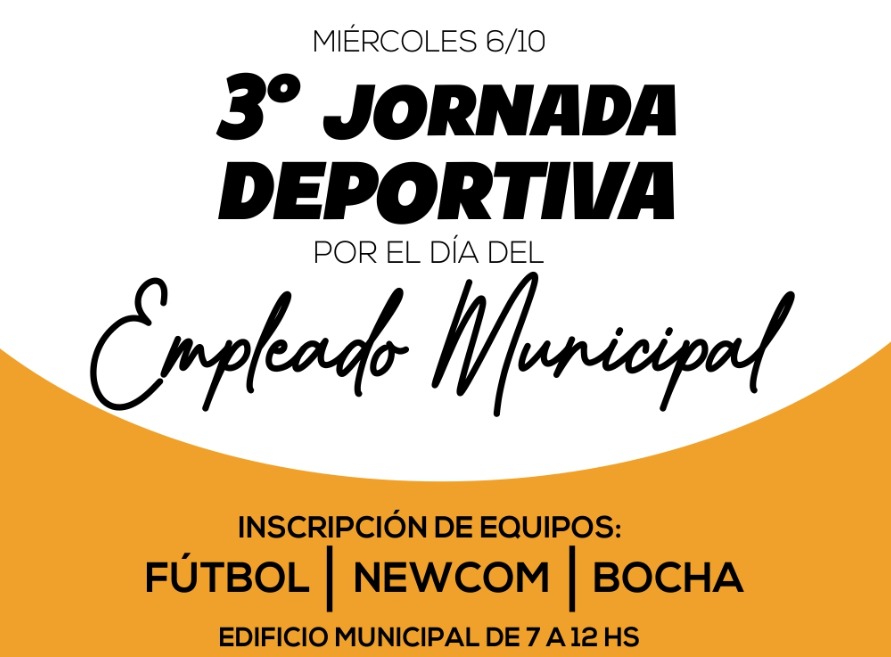 3º JORNADA DEPORTIVA DE EMPLEADOS MUNICIPALES