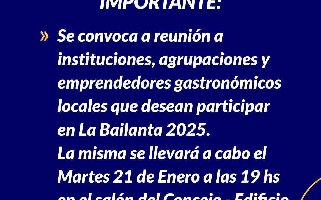 IMPORTANTE REUNIÓN