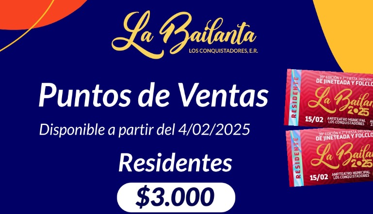 VENTA ENTRADA FESTIVAL «LA BAILANTA»