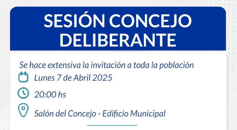 SESIÓN CONCEJO DELIBERANTE