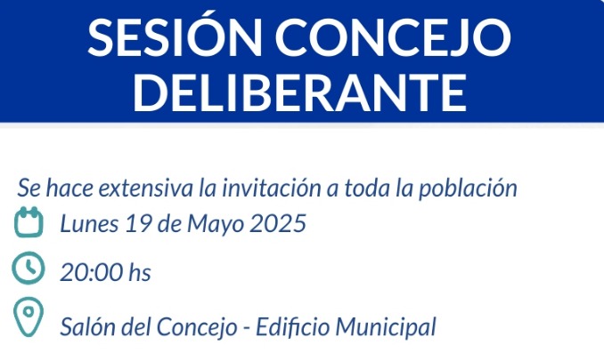 SESIÓN CONCEJO DELIBERANTE