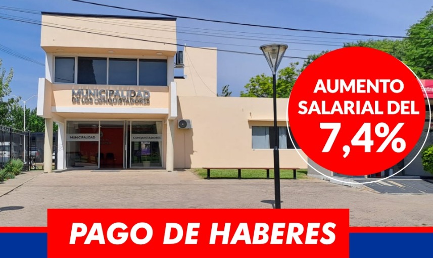 PAGO HABERES MUNICIPALES CON AUMENTO