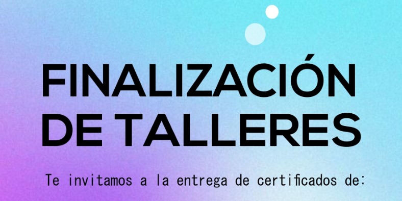 FINALIZACIÓN DE TALLERES