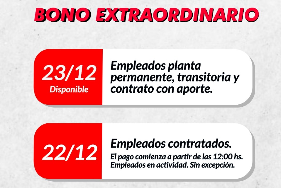 BONO EXTRAORDINARIO