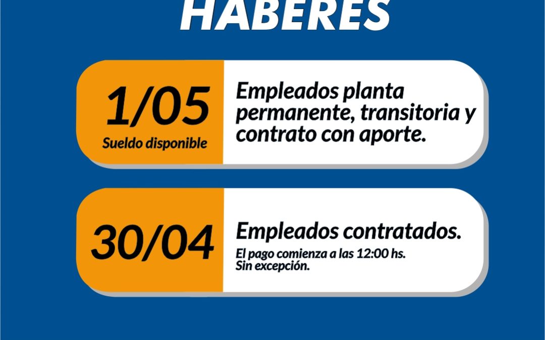 PAGO DE HABERES